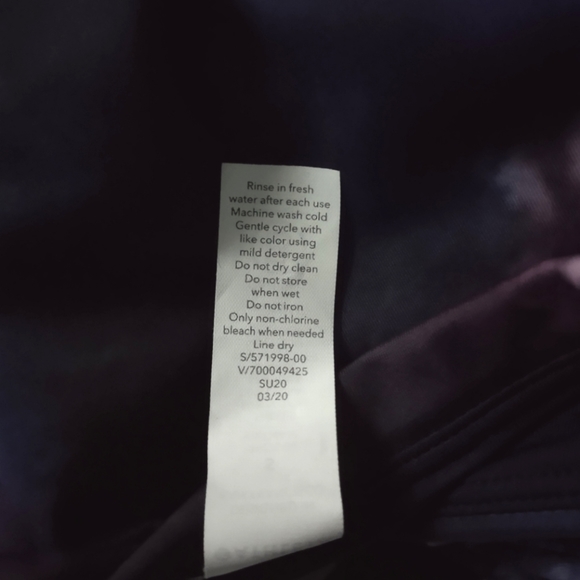 Athleta NWT XS Supernova Tie Dye Med Seat Bottom Bikini Swim 571998 Purple Blue - Picture 5 of 6